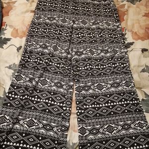 Medium black white bell bottoms